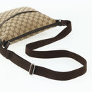 GUCCI GG Canvas Shoulder Bag Beige Silver 145857 Auth 177160-7