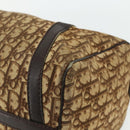 Christian Dior Trotter Canvas Boston Bag Beige Auth 177161-10
