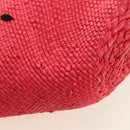 LOEWE Watermelon Tote Bag Raffia 2way Red Auth 177162SAV-10