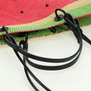 LOEWE Watermelon Tote Bag Raffia 2way Red Auth 177162SAV-7