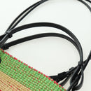 LOEWE Watermelon Tote Bag Raffia 2way Red Auth 177162SAV-14