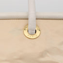 CELINE Tote Bag Nylon Ivoor Goud Auth 177163-10