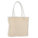CELINE Tote Bag Nylon Ivoor Goud Auth 177163-1