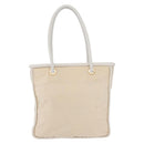 CELINE Tote Bag Nylon Ivoor Goud Auth 177163-13