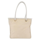 CELINE Tote Bag Nylon Ivoor Goud Auth 177163-3