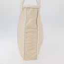 CELINE Tote Bag Nylon Ivoor Goud Auth 177163-4