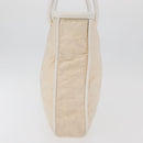 CELINE Tote Bag Nylon Ivoor Goud Auth 177163-5