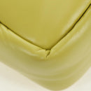 PRADA Hand Bag Leather 2way Yellow Silver Auth 177165SAM-10