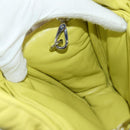 PRADA Hand Bag Leather 2way Yellow Silver Auth 177165SAM-23