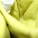 PRADA Hand Bag Leather 2way Yellow Silver Auth 177165SAM-12