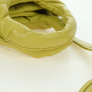 PRADA Hand Bag Leather 2way Yellow Silver Auth 177165SAM-7