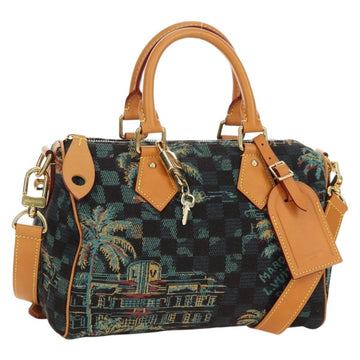 LOUIS VUITTON Damier Palm Tree Speedy Bandouliere 25 Bag N00225 LV Auth 177167SM
