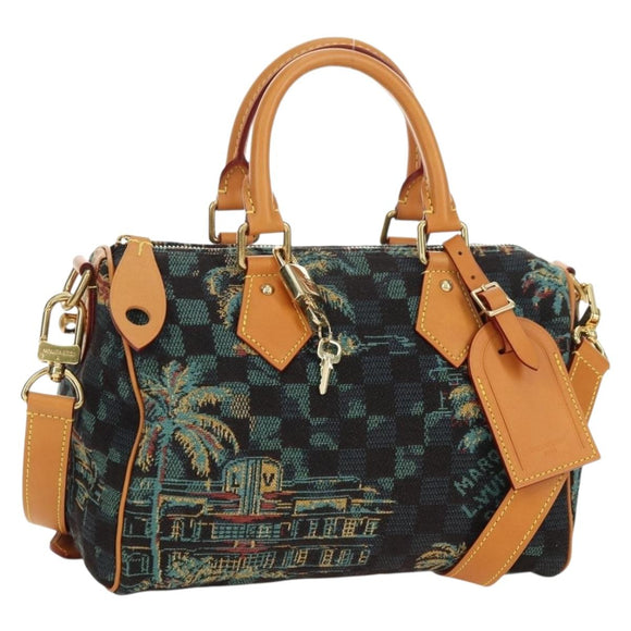 LOUIS VUITTON Damier Palm Tree Speedy Bandouliere 25 Bag N00225 LV Auth 177167SM