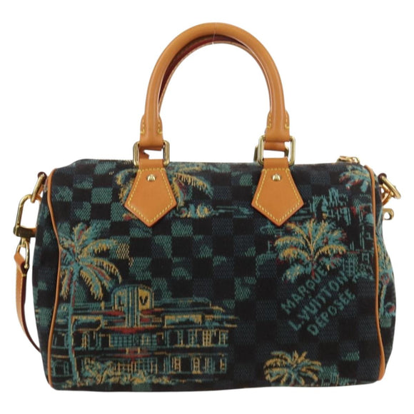 LOUIS VUITTON Damier Palm Tree Speedy Bandouliere 25 Bag N00225 LV Auth 177167SM