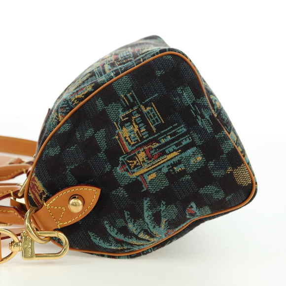 LOUIS VUITTON Damier Palm Tree Speedy Bandouliere 25 Bag N00225 LV Auth 177167SM
