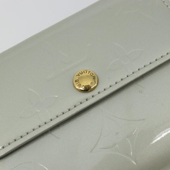 LOUIS VUITTON Monogram Vernis Ludlow Coin Purse Gris M91161 LV Auth 177170A