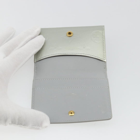 LOUIS VUITTON Monogram Vernis Ludlow Coin Purse Gris M91161 LV Auth 177170A
