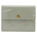 LOUIS VUITTON Monogram Vernis Ludlow Coin Purse Gris M91161 LV Auth 177170A-13