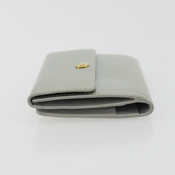LOUIS VUITTON Monogram Vernis Ludlow Coin Purse Gris M91161 LV Auth 177170A