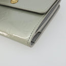 LOUIS VUITTON Monogram Vernis Ludlow Coin Purse Gris M91161 LV Auth 177170A-7