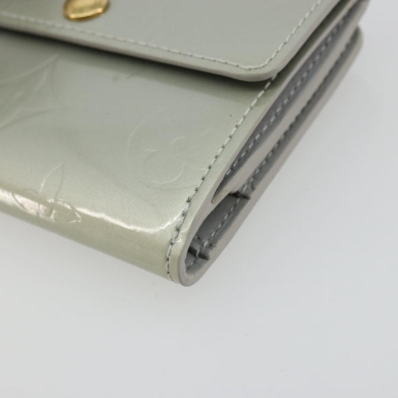 LOUIS VUITTON Monogram Vernis Ludlow Coin Purse Gris M91161 LV Auth 177170A