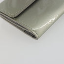 LOUIS VUITTON Monogram Vernis Ludlow Coin Purse Gris M91161 LV Auth 177170A-14