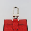 LOUIS VUITTON Tiger Lama Monogram Earphone Pouch Red M77284 LV Auth 177172A-6
