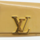 LOUIS VUITTON Vernis Portefeuille Louise Wallet Beige Dunne M61318 Auth 177174-17