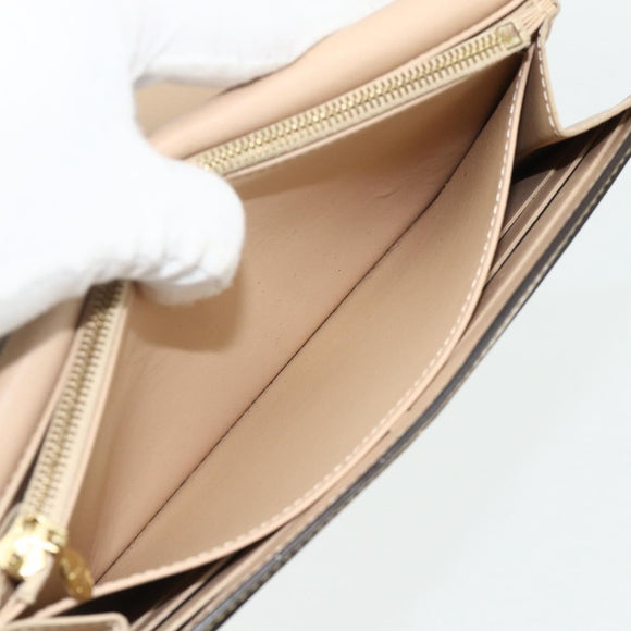 LOUIS VUITTON Vernis Portefeuille Louise Wallet Beige Dunne M61318 Auth 177174