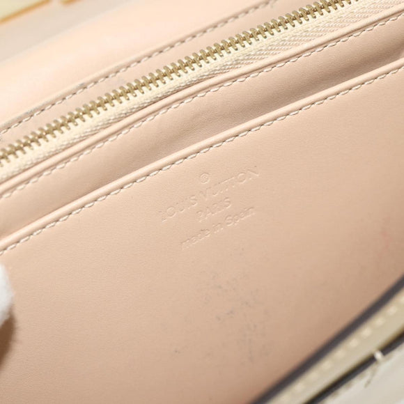 LOUIS VUITTON Vernis Portefeuille Louise Wallet Beige Dunne M61318 Auth 177174