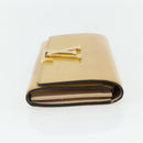 LOUIS VUITTON Vernis Portefeuille Louise Wallet Beige Dunne M61318 Auth 177174-4
