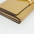 LOUIS VUITTON Vernis Portefeuille Louise Wallet Beige Dunne M61318 Auth 177174-14