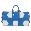 LOUIS VUITTON Epi 2018 FIFA Keepall Bandouliere 50 Bag Blue M52120 Auth 177176SM-2