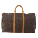 LOUIS VUITTON Monogram Keepall 50 Boston Bag M41426 LV Auth 177182A-13