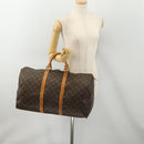 LOUIS VUITTON Monogram Keepall 50 Boston Bag M41426 LV Auth 177182A-21