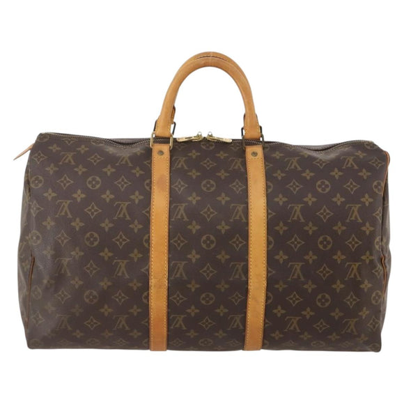 LOUIS VUITTON Monogram Keepall 50 Boston Bag M41426 LV Auth 177182A