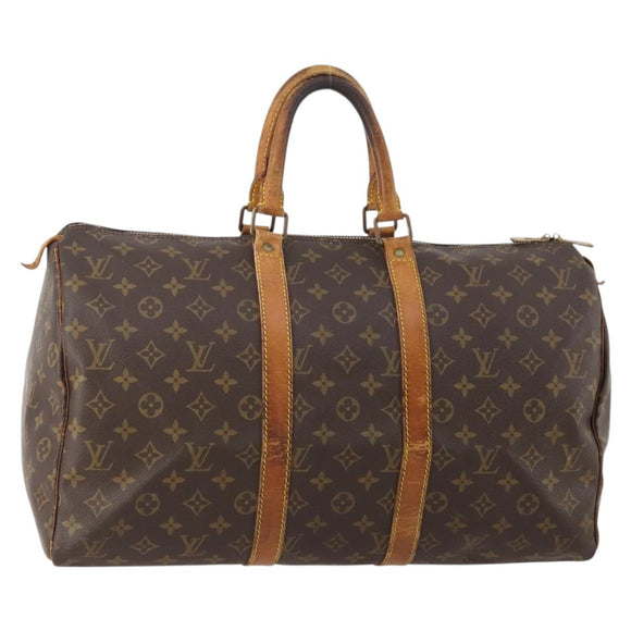 LOUIS VUITTON Monogram Keepall 45 Boston Bag M41428 LV Auth 177191