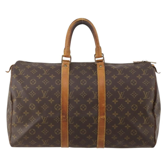 LOUIS VUITTON Monogram Keepall 45 Boston Bag M41428 LV Auth 177191
