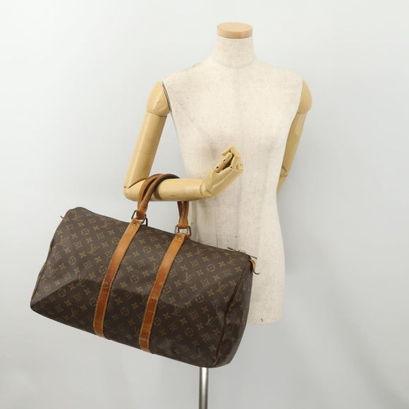 LOUIS VUITTON Monogram Keepall 45 Boston Bag M41428 LV Auth 177191