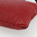 GUCCI GG Canvas Guccissima WebSherry Line Bag Leather Red 193715 Auth 177192A-12