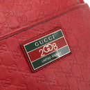 GUCCI GG Canvas Guccissima WebSherry Line Bag Leather Red 193715 Auth 177192A-14
