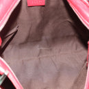 GUCCI GG Canvas Guccissima WebSherry Line Bag Leather Red 193715 Auth 177192A-17