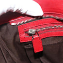 GUCCI GG Canvas Guccissima WebSherry Line Bag Leather Red 193715 Auth 177192A-20