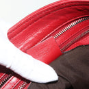 GUCCI GG Canvas Guccissima WebSherry Line Bag Leather Red 193715 Auth 177192A-23