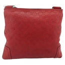 GUCCI GG Canvas Guccissima WebSherry Line Bag Leather Red 193715 Auth 177192A-3