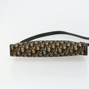 Christian Dior Trotter Canvas Shoulder Bag Navy Gold Auth 177193A-9