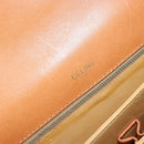 CELINE Macadam Canvas Horse Carriage Bag PVC Leather Brown Gold Auth 177195A-18