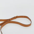 CELINE Macadam Canvas Horse Carriage Bag PVC Leather Brown Gold Auth 177195A-8