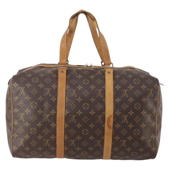 LOUIS VUITTON Monogram Sac Souple 45 Boston Bag M41624 LV Auth 177204
