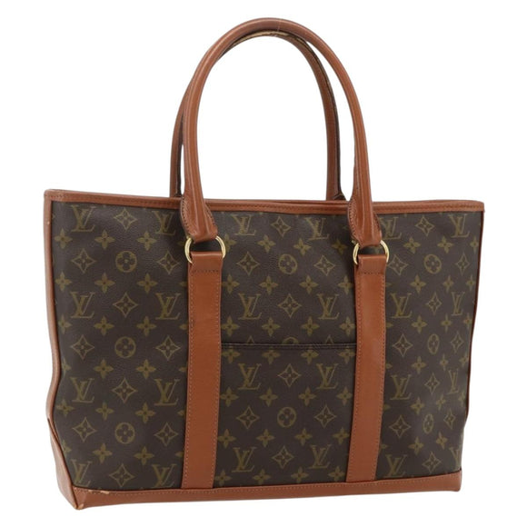 LOUIS VUITTON Monogram Sac Weekend PM Hand Bag M42425 LV Auth 177205